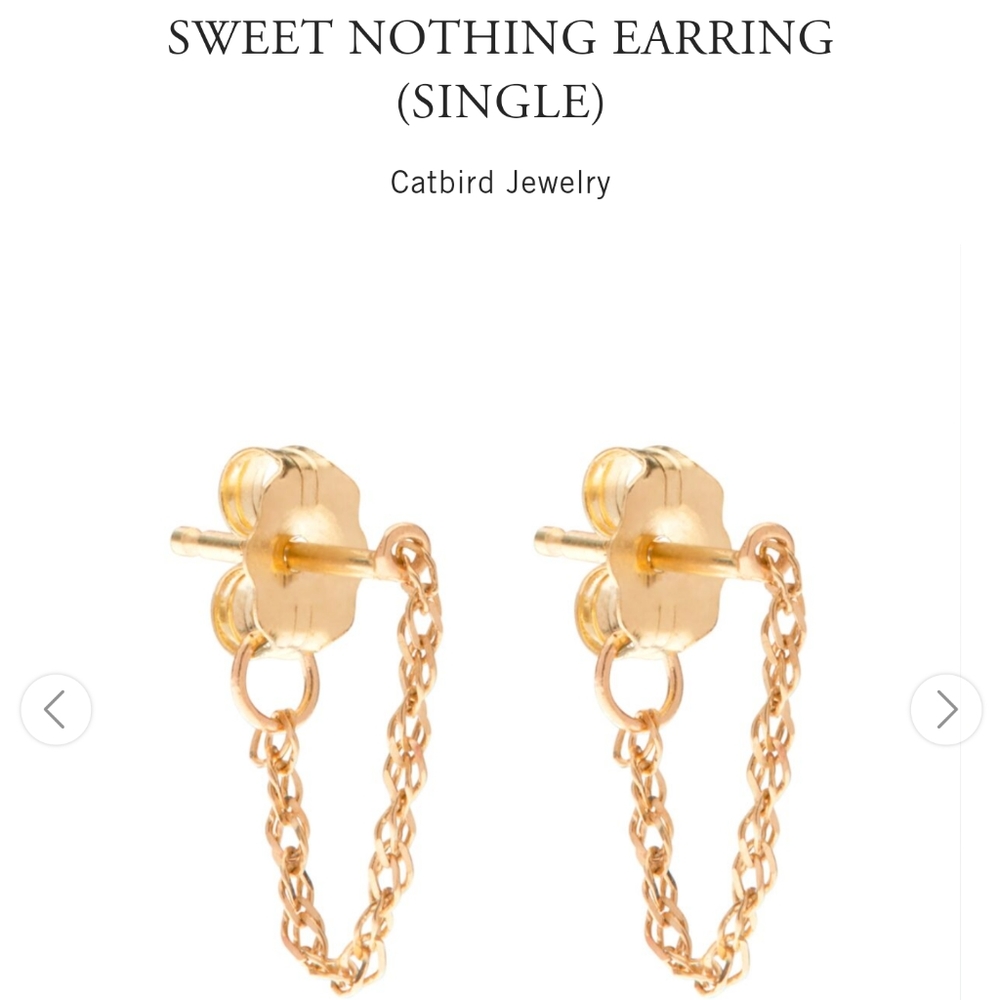 Catbird NYC Sweet Nothing Chain Earrings